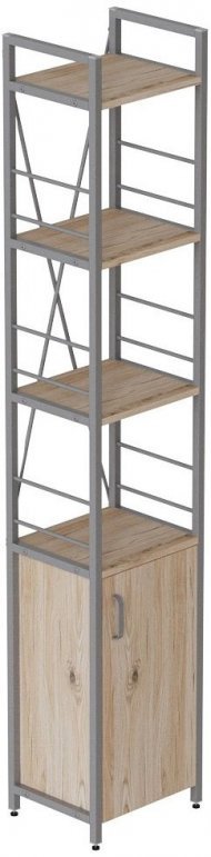 Етажерка 4/34 Ferrum-decor Серії Конект з тумбою 179x34x28 Сірий ДСП Сан-Марино (FRD-104478)