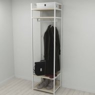 Шафа Гардероб Уні секція 2 серії Конект Ferrum-decor 220x60x50см Білий метал ДСП Дуб Сонома 32 мм (FRD-104545) Шафа Гардероб Уні секція 2 серії Конект Ferrum-decor 220x60x50см Білий метал ДСП Дуб Сонома 32 мм (FRD-104545)