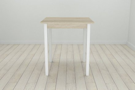Стіл кухонний Ferrum-decor Дієго 75x70x70 Білий ДСП Сонома 16мм (FRD-106294)