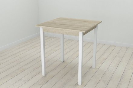 Стіл кухонний Ferrum-decor Дієго 75x70x70 Білий ДСП Сонома 16мм (FRD-106294)
