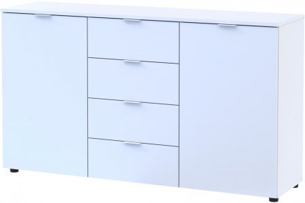 Комод у спальню Doros Рон 5 140х38х81 см Білий (DRS-011300) Комод у спальню Doros Рон 5 140х38х81 см Білий (DRS-011300)