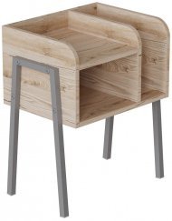 Тумба модульна Ferrum-decor Амелі 540x450x320 метал Сірий ДСП Дуб Сан-Марино 16 мм (FRD-103018)