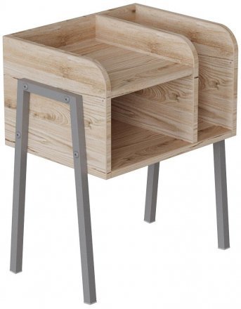 Тумба модульна Ferrum-decor Амелі 540x450x320 метал Сірий ДСП Дуб Сан-Марино 16 мм (FRD-103018)