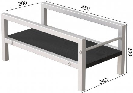 Підставка для системного блоку Ferrum-decor Нікі 21x24x45 Білий ДСП Сосна Кембра 16мм (FRD-105294) Підставка для системного блоку Ferrum-decor Нікі 21x24x45 Білий ДСП Сосна Кембра 16мм (FRD-105294)