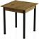 Стіл кухонний Ferrum-decor Агата 75x90x90 Чорний ДСП Дуб Артизан 16мм (FRD-105685)