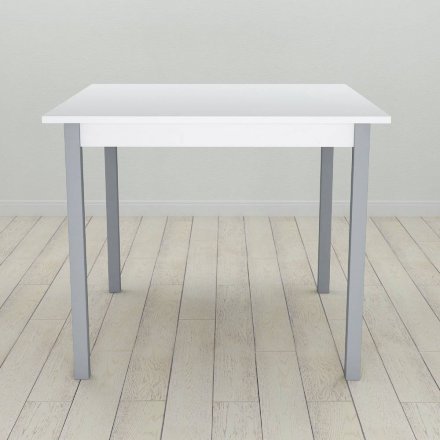 Стіл кухонний Ferrum-decor Дієго 75x70x70 Сірий ДСП Біле 16мм (FRD-106296)