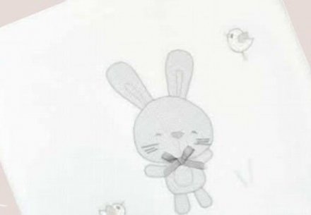 Mary Baby Одеяло вафельное Kiss серый 80/KI/G