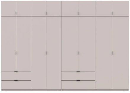 Шафа для одягу Doros Лукас Кашемір 4+4 ДСП 340х50х240 DRS-011721 (42005140)