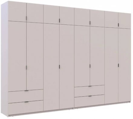 Шафа для одягу Doros Лукас Кашемір 4+4 ДСП 340х50х240 DRS-011721 (42005140)