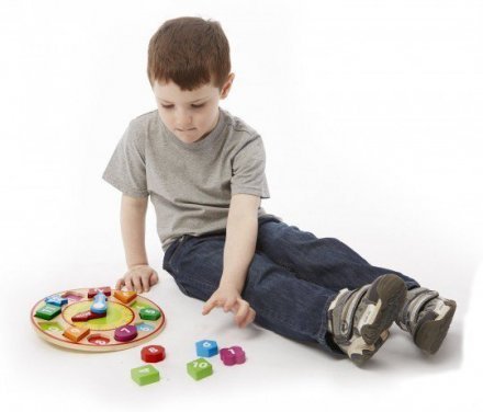 Часы-сортировщик NEW Melissa & Doug Shape Sorting Clock MD18593