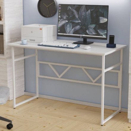 Письмовий стіл Ferrum-decor Раян 75x120x60 білий ДСП Біле 16мм (FRD-101131) Письмовий стіл Ferrum-decor Раян 75x120x60 білий ДСП Біле 16мм (FRD-101131)
