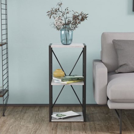 Етажерка 3/34 Ferrum-decor Серії Конект 73x34x28 чорний ДСП Бетон 16мм (FRD-104291) Етажерка 3/34 Ferrum-decor Серії Конект 73x34x28 чорний ДСП Бетон 16мм (FRD-104291)