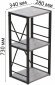 Етажерка 3/34 Ferrum-decor Серії Конект 73x34x28 чорний ДСП Бетон 16мм (FRD-104291) Етажерка 3/34 Ferrum-decor Серії Конект 73x34x28 чорний ДСП Бетон 16мм (FRD-104291)