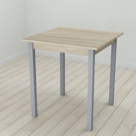 Стіл кухонний Ferrum-decor Дієго 75x70x70 Сірий ДСП Сонома 16мм (FRD-106297)