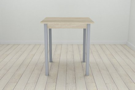Стіл кухонний Ferrum-decor Дієго 75x70x70 Сірий ДСП Сонома 16мм (FRD-106297)