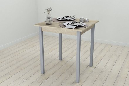 Стіл кухонний Ferrum-decor Дієго 75x70x70 Сірий ДСП Сонома 16мм (FRD-106297)