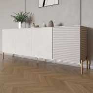 Комод на золотих металевих ніжках LION Грей 204x38x76,5 см Бетон Style/Кашемір (LION-042643)