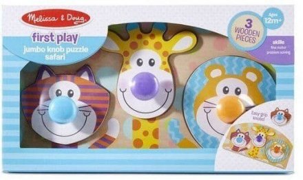 Перший формовий пазл Тварини сафарі MD13439 Перший формовий пазл Тварини сафарі MD13439