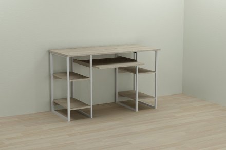 Письмовий стіл Ferrum-decor Тім 75x140x70 білий ДСП Дуб Сонома 16мм (FRD-101382) Письмовий стіл Ferrum-decor Тім 75x140x70 білий ДСП Дуб Сонома 16мм (FRD-101382)