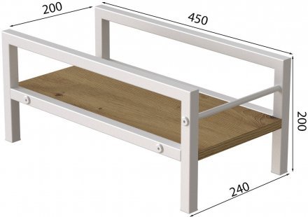 Підставка для системного блоку Ferrum-decor Нікі 21x24x45 Білий ДСП Дуб Артизан 16мм (FRD-105297) Підставка для системного блоку Ferrum-decor Нікі 21x24x45 Білий ДСП Дуб Артизан 16мм (FRD-105297)