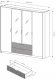 Шафа для одягу Perfect Home Балтик / Baltic 4D2S/220 4-дверна з дзеркалом Дуб балтик/чорний (PFH-091376)