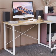 Комп'ютерний стіл Ferrum-decor Дейв 75x140x60 білий ДСП Дуб Сан-Марино 32мм (FRD-102164)