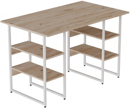 Комп'ютерний стіл Ferrum-decor Карен 75x140x70 білий ДСП Дуб Сан-Марино 16мм (FRD-102289) Комп'ютерний стіл Ferrum-decor Карен 75x140x70 білий ДСП Дуб Сан-Марино 16мм (FRD-102289)