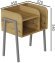 Тумба модульна Ferrum-decor Амелі 540x450x320 метал Сірий ДСП Дуб Дуб Артизан 16 мм (FRD-103022)