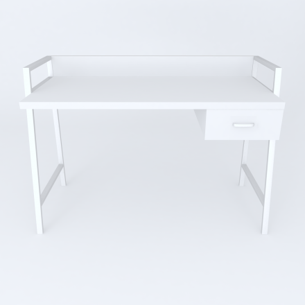 Письмовий стіл Ferrum-decor 750x1000x600 Білий метал ДСП Біле 32 мм (FRD-103436) Письмовий стіл Ferrum-decor 750x1000x600 Білий метал ДСП Біле 32 мм (FRD-103436)