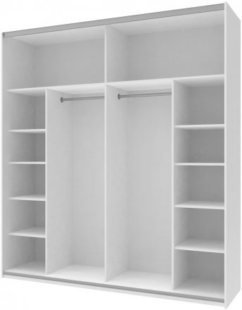 Шафа-купе двохдверна Doros G-Caiser 220х60х240 см Білий (DRS-011004)