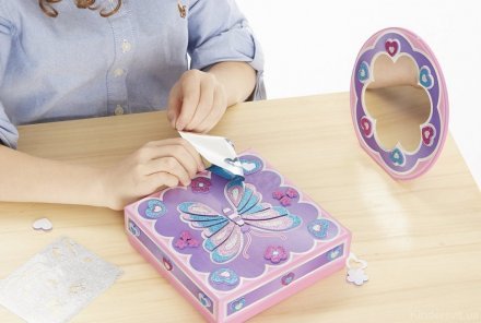 Набор для творчества с блестящими наклейками Зеркало и шкатулка Melissa & Doug MD9517