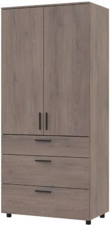 Шафа для одягу Doros Торн Кремона Канноло 2 ДСП/3Ш (штанга) 90х51.6х200 (DRS-012017)