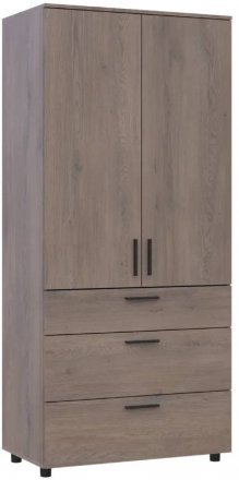 Шафа для одягу Doros Торн Кремона Канноло 2 ДСП/3Ш (штанга) 90х51.6х200 (DRS-012017)