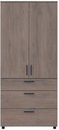 Шафа для одягу Doros Торн Кремона Канноло 2 ДСП/3Ш (штанга) 90х51.6х200 (DRS-012017)