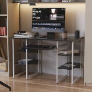 Комп'ютерний стіл Ferrum-decor Тім 75x140x70 білий ДСП Сосна Кембра 16мм (FRD-101385) Комп'ютерний стіл Ferrum-decor Тім 75x140x70 білий ДСП Сосна Кембра 16мм (FRD-101385)