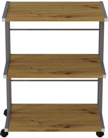 Етажерка на коліщатках Ferrum-decor Каміло 75x40x60 метал Сірий ДСП Дуб Артизан 16мм (FRD-102552) Етажерка на коліщатках Ferrum-decor Каміло 75x40x60 метал Сірий ДСП Дуб Артизан 16мм (FRD-102552)