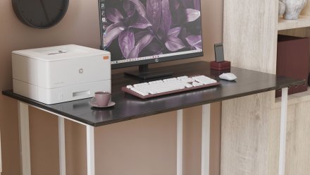 Комп'ютерний стіл Ferrum-decor Ханна 75x140x70 білий ДСП Сосна Кембра 16мм (FRD-104044)
