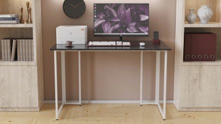 Комп'ютерний стіл Ferrum-decor Ханна 75x140x70 білий ДСП Сосна Кембра 16мм (FRD-104044)