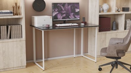 Комп'ютерний стіл Ferrum-decor Ханна 75x140x70 білий ДСП Сосна Кембра 16мм (FRD-104044)