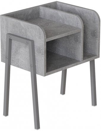 Тумба модульна Ferrum-decor Амелі 540x450x320 метал Сірий ДСП Бетон 16 мм (FRD-103023)