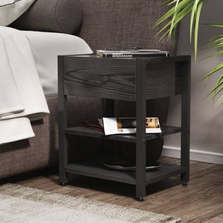 Тумба універсальна Ferrum-decor Вів'єн 1/2 50x41x40 чорний ДСП Сосна Кембра 16мм (FRD-104126) Тумба універсальна Ferrum-decor Вів'єн 1/2 50x41x40 чорний ДСП Сосна Кембра 16мм (FRD-104126)