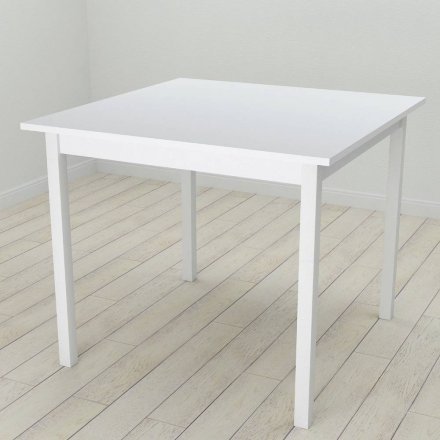 Стіл кухонний Ferrum-decor Дієго 75x80x80 Білий ДСП Біле 16мм (FRD-106302)