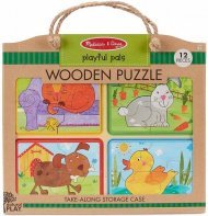 Дерев'яні пазли у футлярі Вигадливі друзі MD31364 Дерев'яні пазли у футлярі Вигадливі друзі MD31364