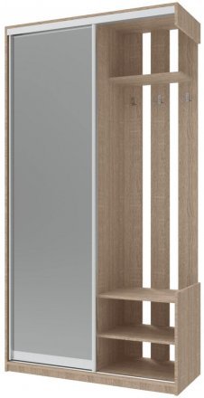 Передпокій з дзеркалом Doros City One Door 110х45х210 см Дуб cонома (DRS-011306)