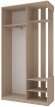 Передпокій з дзеркалом Doros City One Door 110х45х210 см Дуб cонома (DRS-011306)