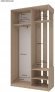 Передпокій з дзеркалом Doros City One Door 110х45х210 см Дуб cонома (DRS-011306)