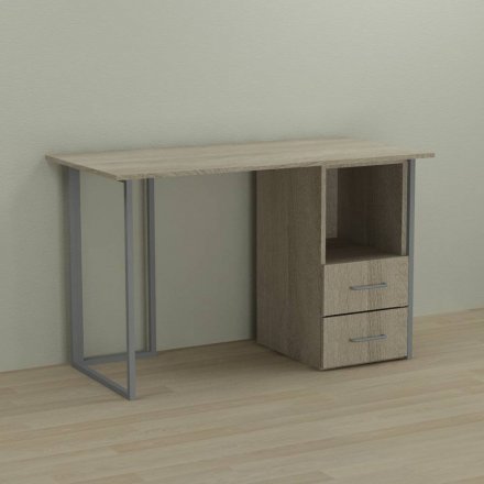 Письмовий стіл Ferrum-decor Отто 75x120x70 сірий ДСП Дуб Сонома 16мм (FRD-101512) Письмовий стіл Ferrum-decor Отто 75x120x70 сірий ДСП Дуб Сонома 16мм (FRD-101512)