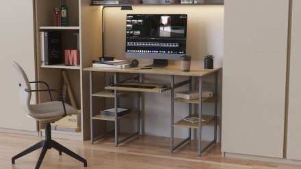 Письмовий стіл Ferrum-decor Тім 75x120x70 сірий ДСП Дуб Сонома 16мм (FRD-101888) Письмовий стіл Ferrum-decor Тім 75x120x70 сірий ДСП Дуб Сонома 16мм (FRD-101888)