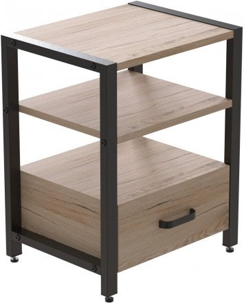Тумба універсальна Ferrum-decor Вів'єн 1/1 50x41x40 чорний ДСП Дуб Сан-Марино 16мм (FRD-104140) Тумба універсальна Ferrum-decor Вів'єн 1/1 50x41x40 чорний ДСП Дуб Сан-Марино 16мм (FRD-104140)