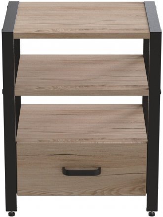 Тумба універсальна Ferrum-decor Вів'єн 1/1 50x41x40 чорний ДСП Дуб Сан-Марино 16мм (FRD-104140) Тумба універсальна Ferrum-decor Вів'єн 1/1 50x41x40 чорний ДСП Дуб Сан-Марино 16мм (FRD-104140)